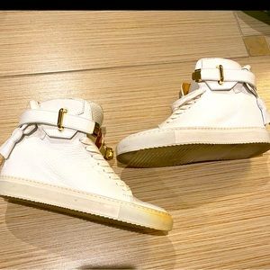 Buscemi Leather High Top Sneakers